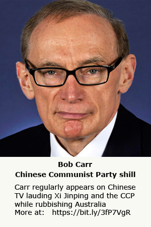 Bob Carr China shill
